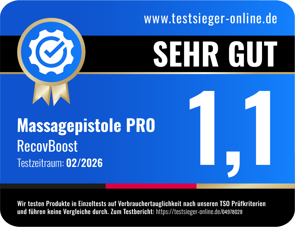 Testnote 1,1 bei testsieger-online.de – unabhängiger Produkttest